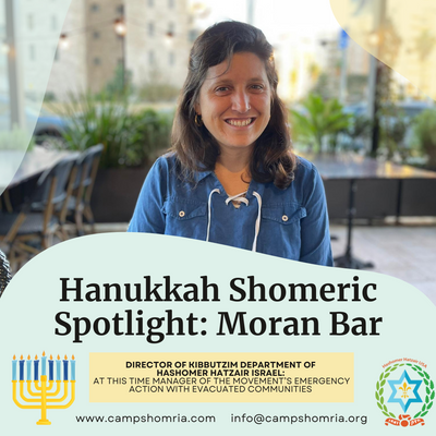 2023 Hanukkah Spotlight: Moran Bar, Director of Kibbutzim Department of HH Israel